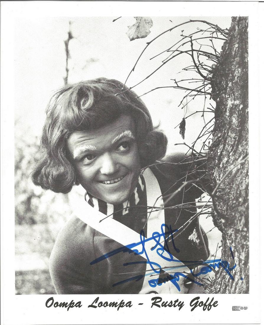 Rusty Goffe signed 10 x 8 inch black and white Oompa (1 of 1)