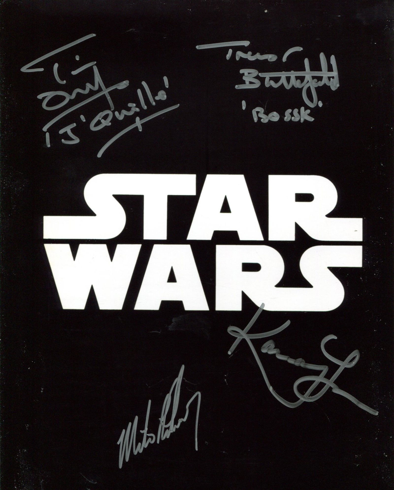 Star Wars photo signed by Tim Dry, Trevor Butterfield, (1 of 1)