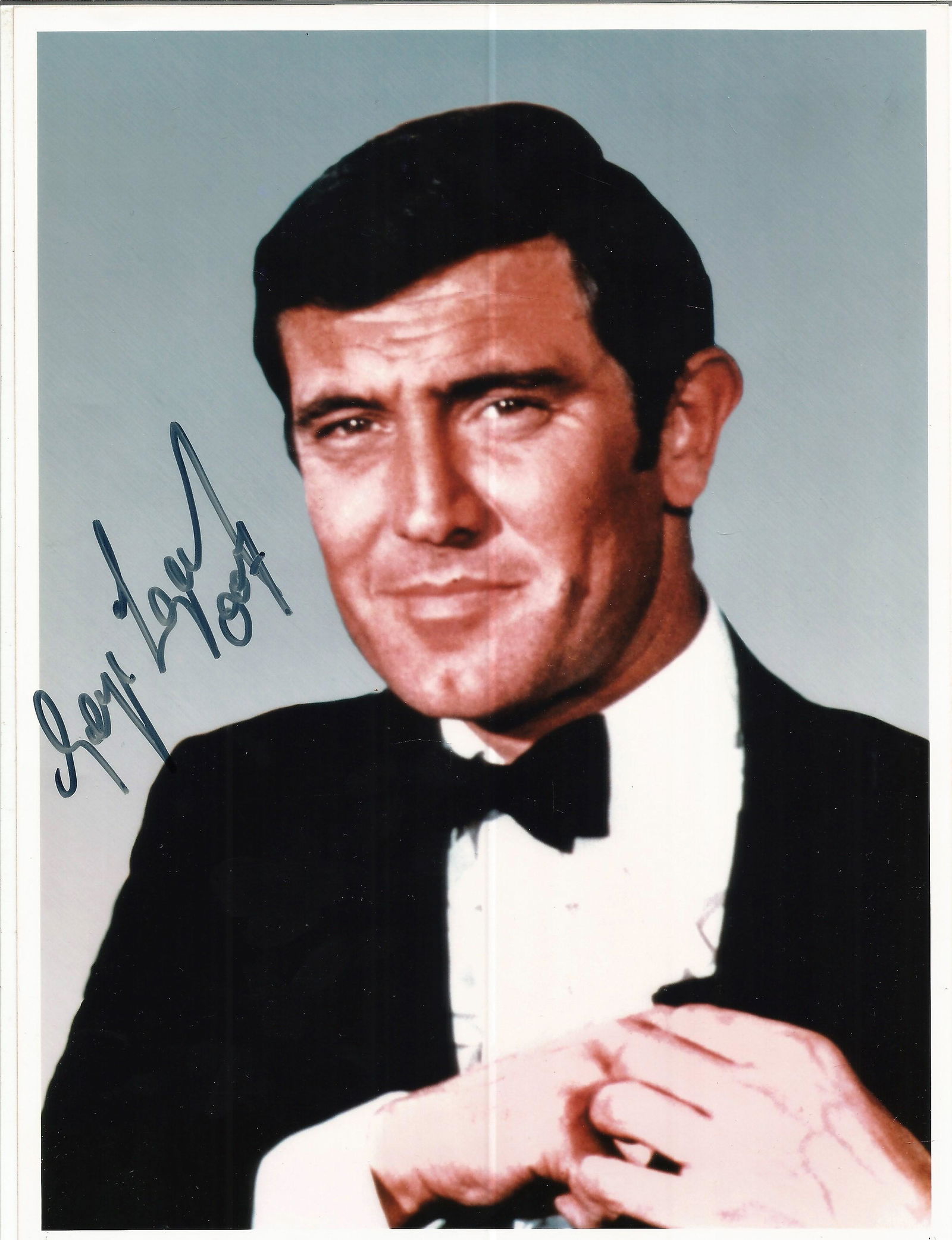 George Lazenby signed 10x8 James Bond colour photo. (1 of 1)