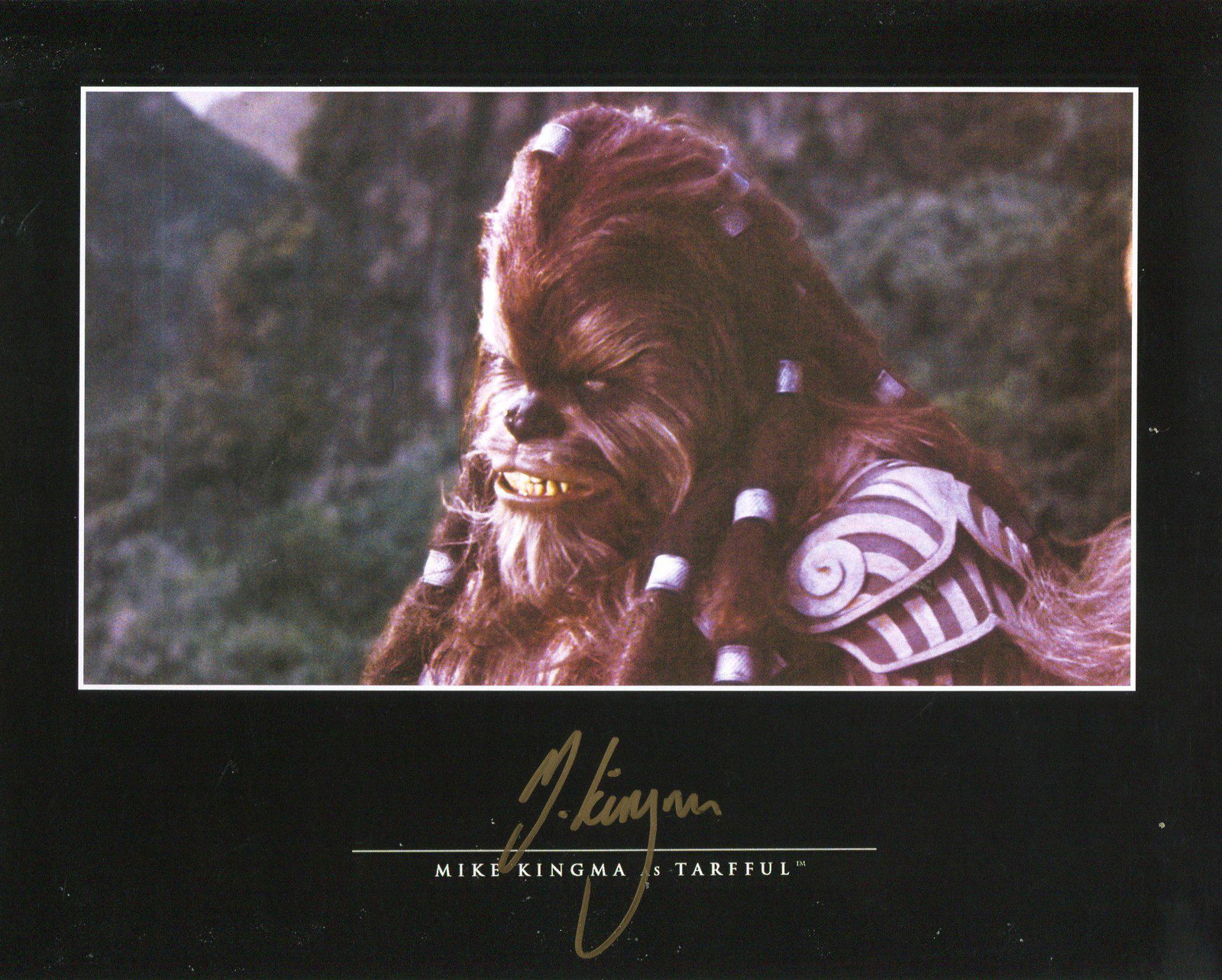 Star Wars 8x10 photo signed by Michael Kingma as: Star Wars 8x10 photo signed by Michael Kingma as General Tarful. Tough signature to get as hes in Australia. Good condition. All autographs come with a Certificate of Authenticity. We combine postage 