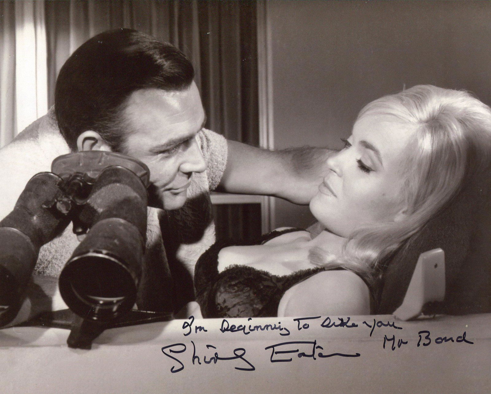 James Bond 8x10 Goldfinger photo signed with RARE hand (1 of 1)