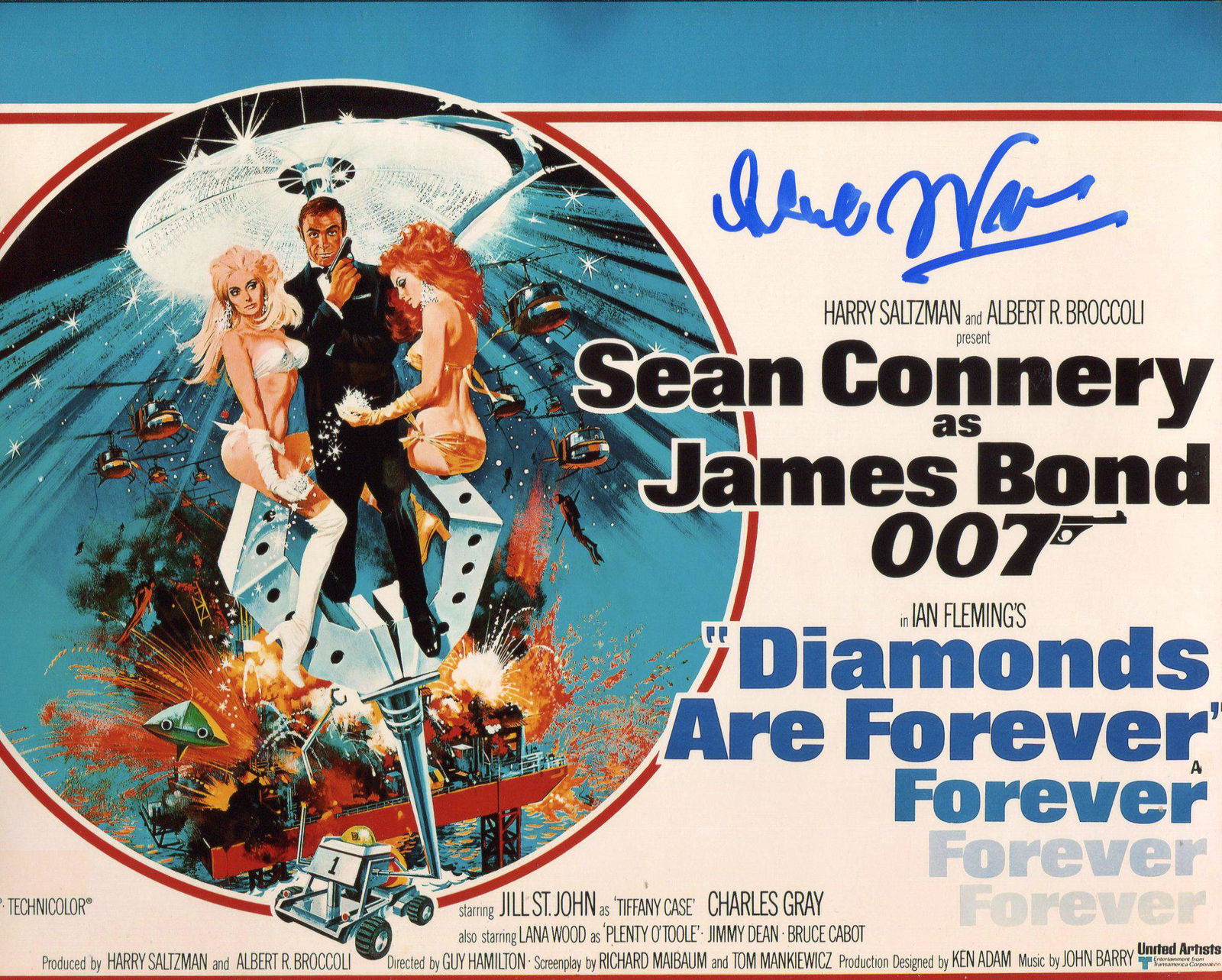 James Bond 8x10 Diamonds are Forever photo signed by (1 of 1)