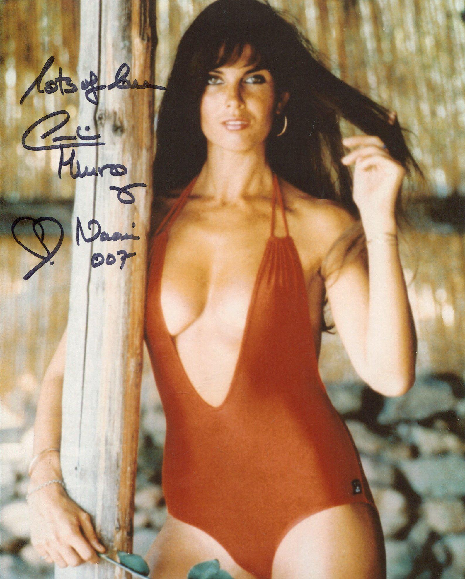 James Bond 8x10 The Spy who Loved Me photo signed by: James Bond 8x10 The Spy who Loved Me photo signed by Caroline Munro. Good condition. All autographs come with a Certificate of Authenticity. We combine postage on multiple winning lots and can ship wo