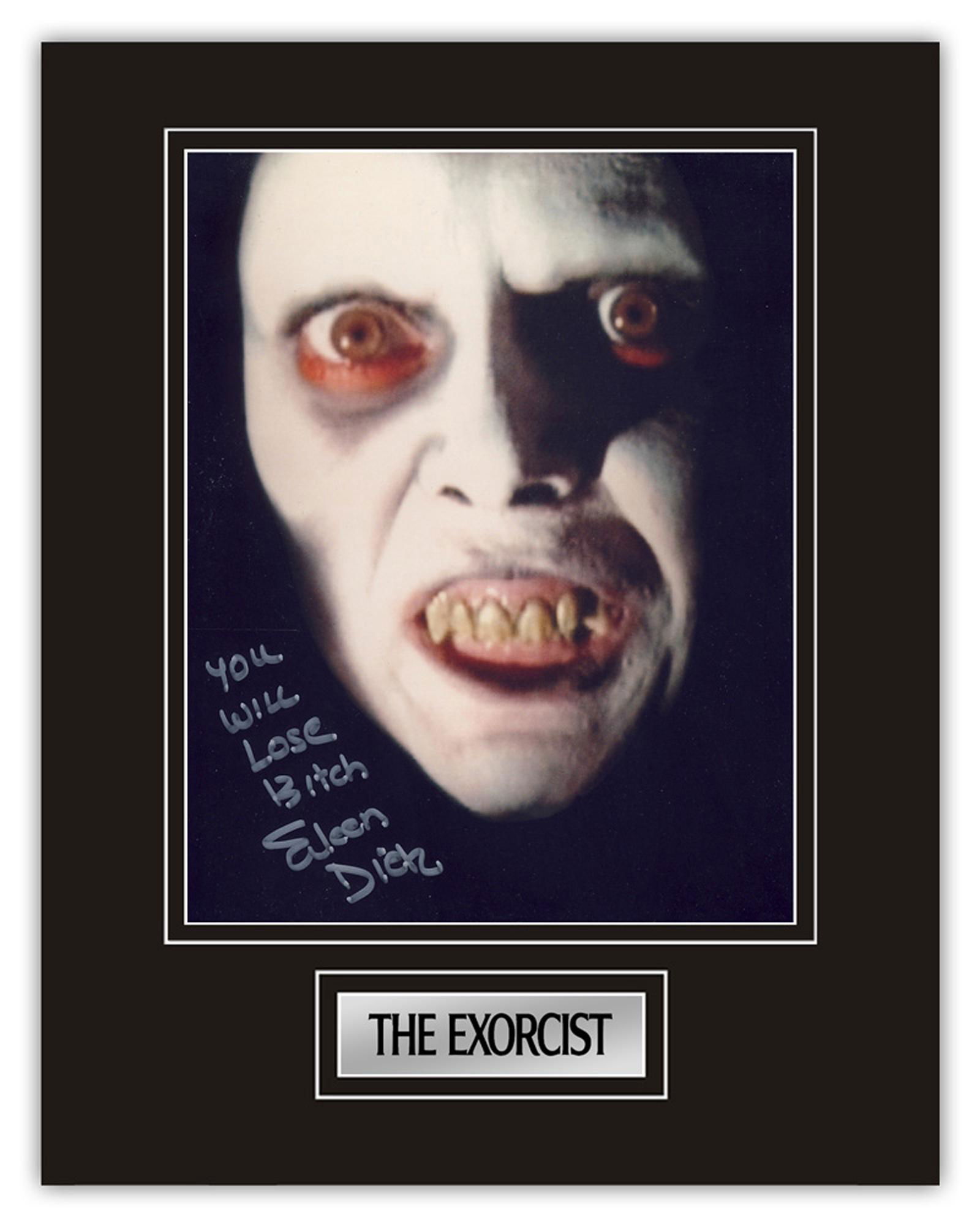Stunning Display! The Exorcist Eileen Dietz hand signed (1 of 1)