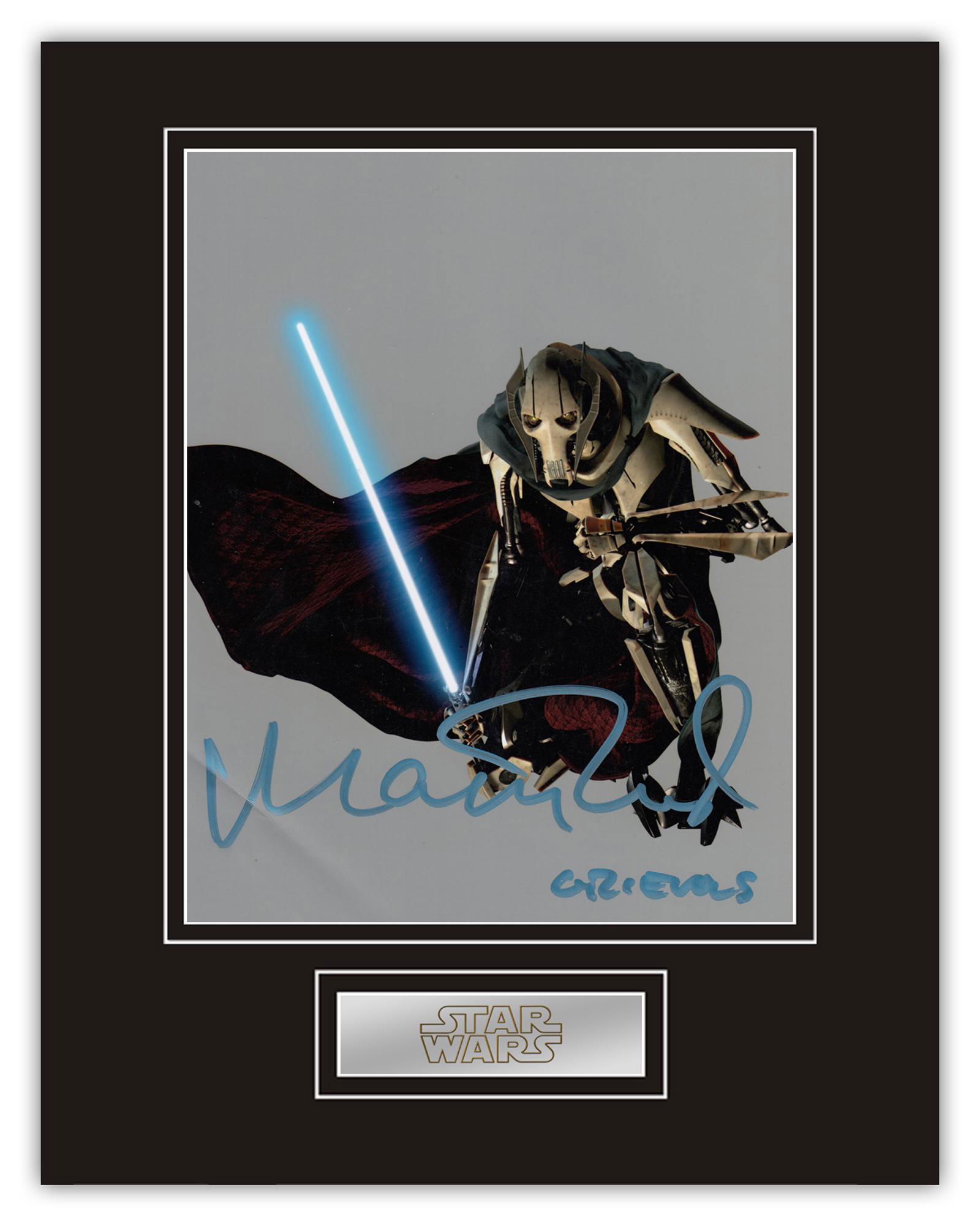 Stunning Display! Star Wars Matthew Wood hand signed (1 of 1)