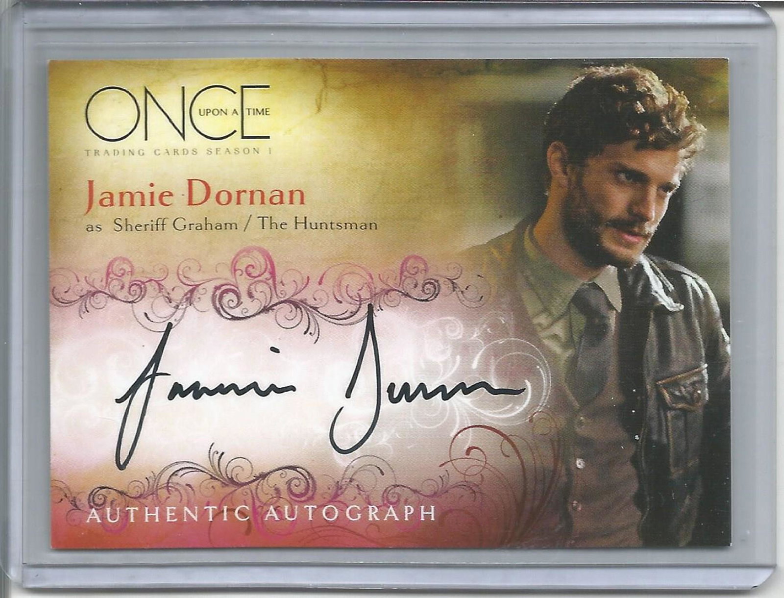 Jamie Dornan signed trading card.Good condition. All (1 of 1)