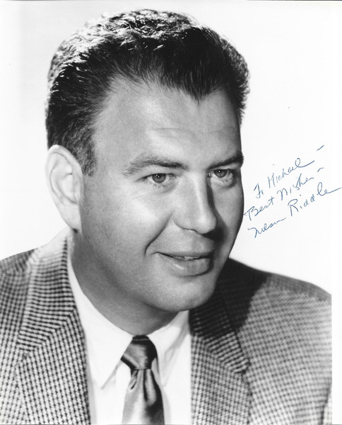 Nelson Riddle Signed 10x8 Black And White Photo.
