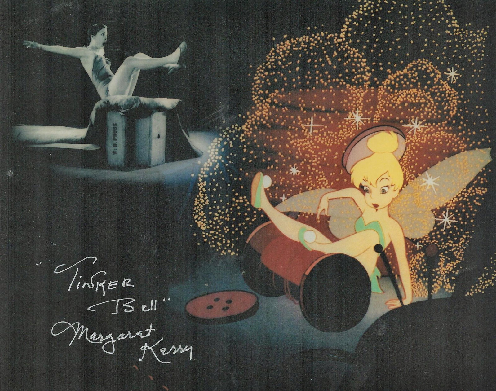 Tinkerbell actress, Margaret Kerry signed 10x8 colour promo photograph. Kerry is an American actress (1 of 1)