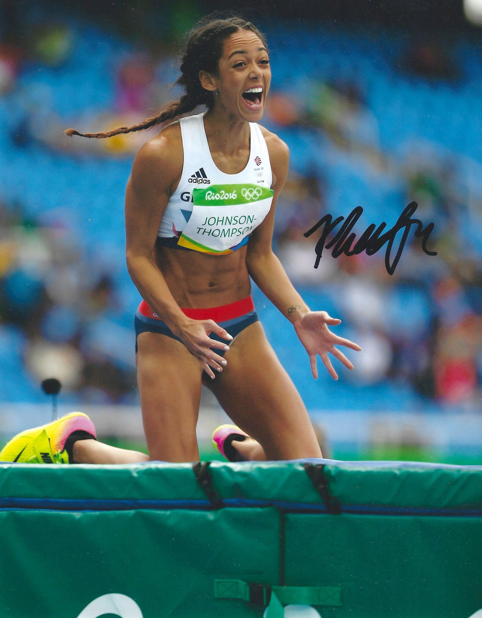 Athletics, Katarina Johnson Thompson signed 10x8 colour photograph. Johnson Thompson (born 9 January (1 of 1)