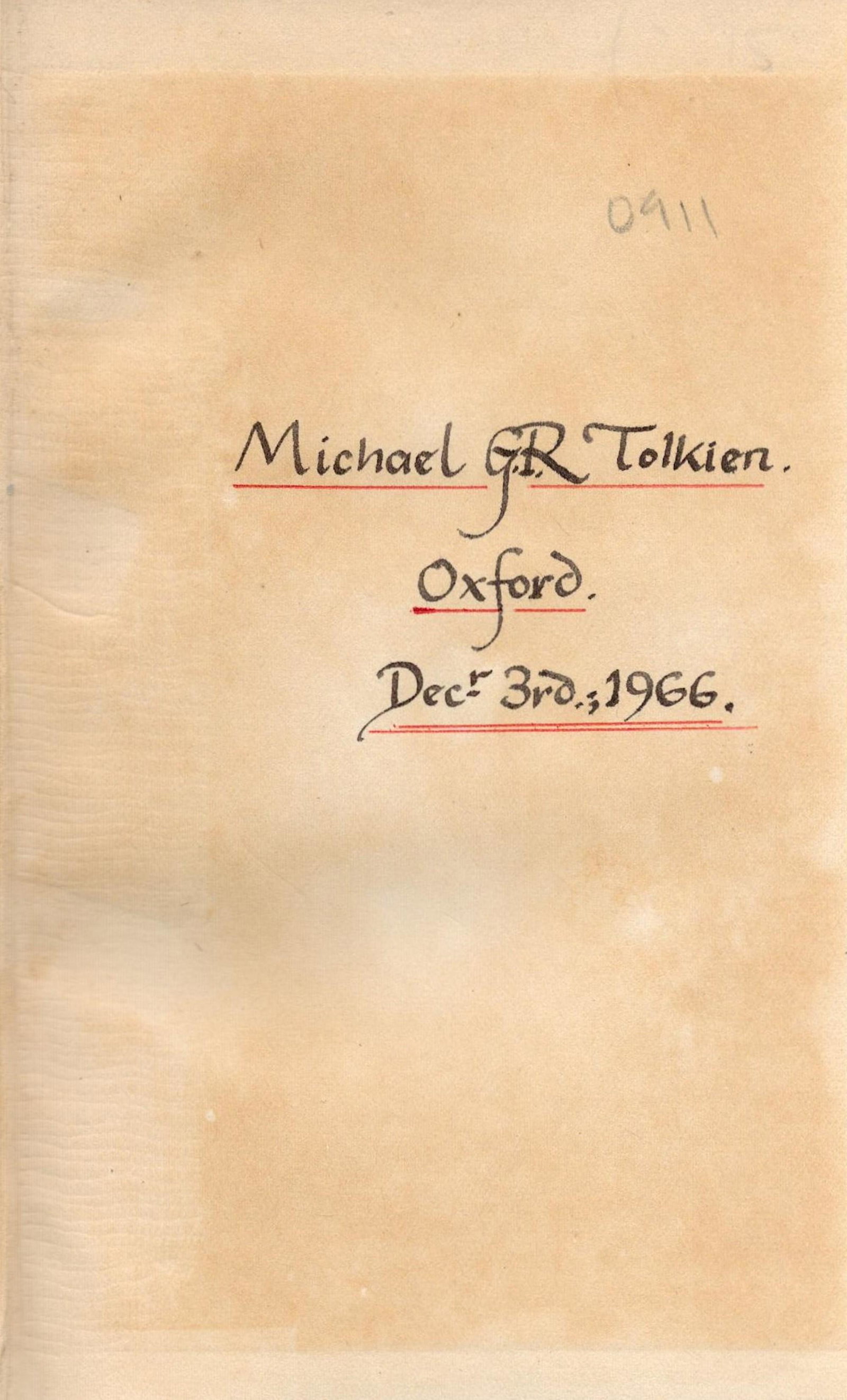 Michael Tolkien inscribed hardback book titled Theocritus, Bion and Moshus inscribed inside: Michael Tolkien inscribed hardback book titled Theocritus, Bion and Moshus inscribed inside Michael GR Tolkien Oxford Dec 3rd, 1966. Good condition. All autographs come with a Certificate of Authentic