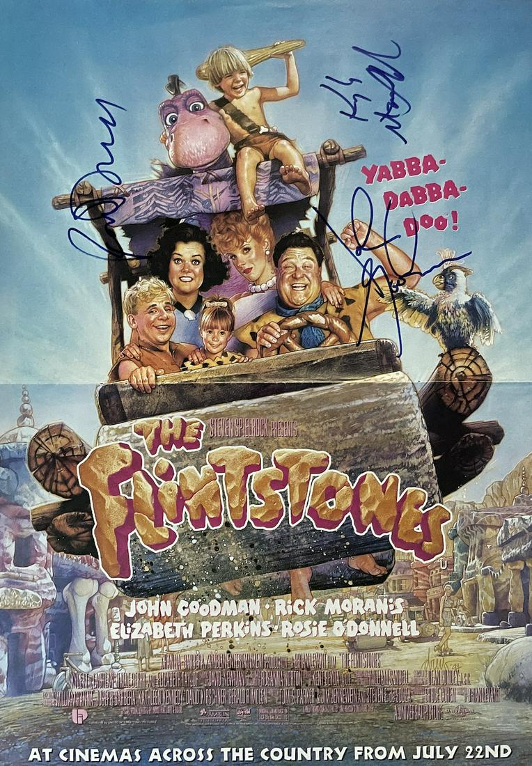The Flintstones John Goodman Rosie O'Donnell Kyle MacLachlan Multi Signed Film Poster. Good: The Flintstones John Goodman Rosie O'Donnell Kyle MacLachlan Multi Signed Film Poster. Good condition. All autographs come with a Certificate of Authenticity. We combine postage on multiple winning lo