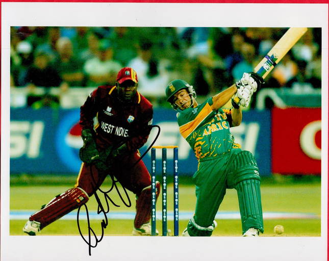 Cricket Ridley Jacobs Signed West Indies 10x8 Colour Photo. Ridley