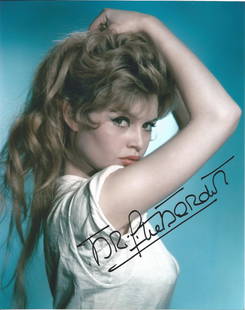 Brigitte Bardot signed 10x8 colour photo. Brigitte Anne-Marie Bardot ( born 28 September 1934),: Brigitte Bardot signed 10x8 colour photo. Brigitte Anne-Marie Bardot ( born 28 September 1934), often referred to by her initials B. B. , is a French animal rights activist and former actress, singer