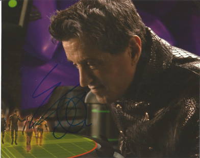 Sylvester Stallone signed 10x8 colour photo. American actor, screenwriter, director, and producer.: Sylvester Stallone signed 10x8 colour photo. American actor, screenwriter, director, and producer. After his beginnings as a struggling actor for a number of years upon arriving to New York City in