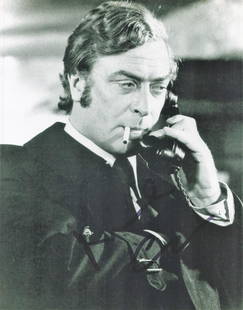 Actor, Michael Caine signed 10x8 black and white photograph. Caine CBE (14 March 1933) is an English: Actor, Michael Caine signed 10x8 black and white photograph. Caine CBE (14 March 1933) is an English actor. Known for his distinctive South London accent, he has appeared in more than 160 films in a c