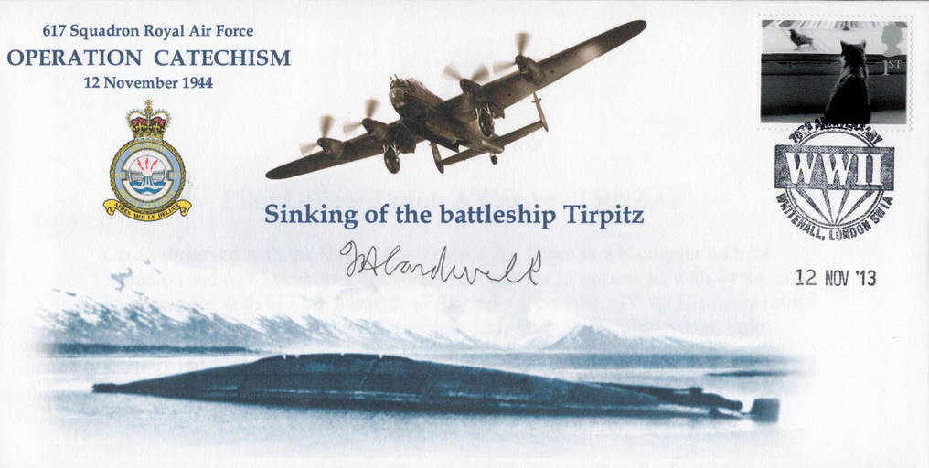 Ww2 P O Frank Cardwell Signed Operation Catechism Sinking Of The