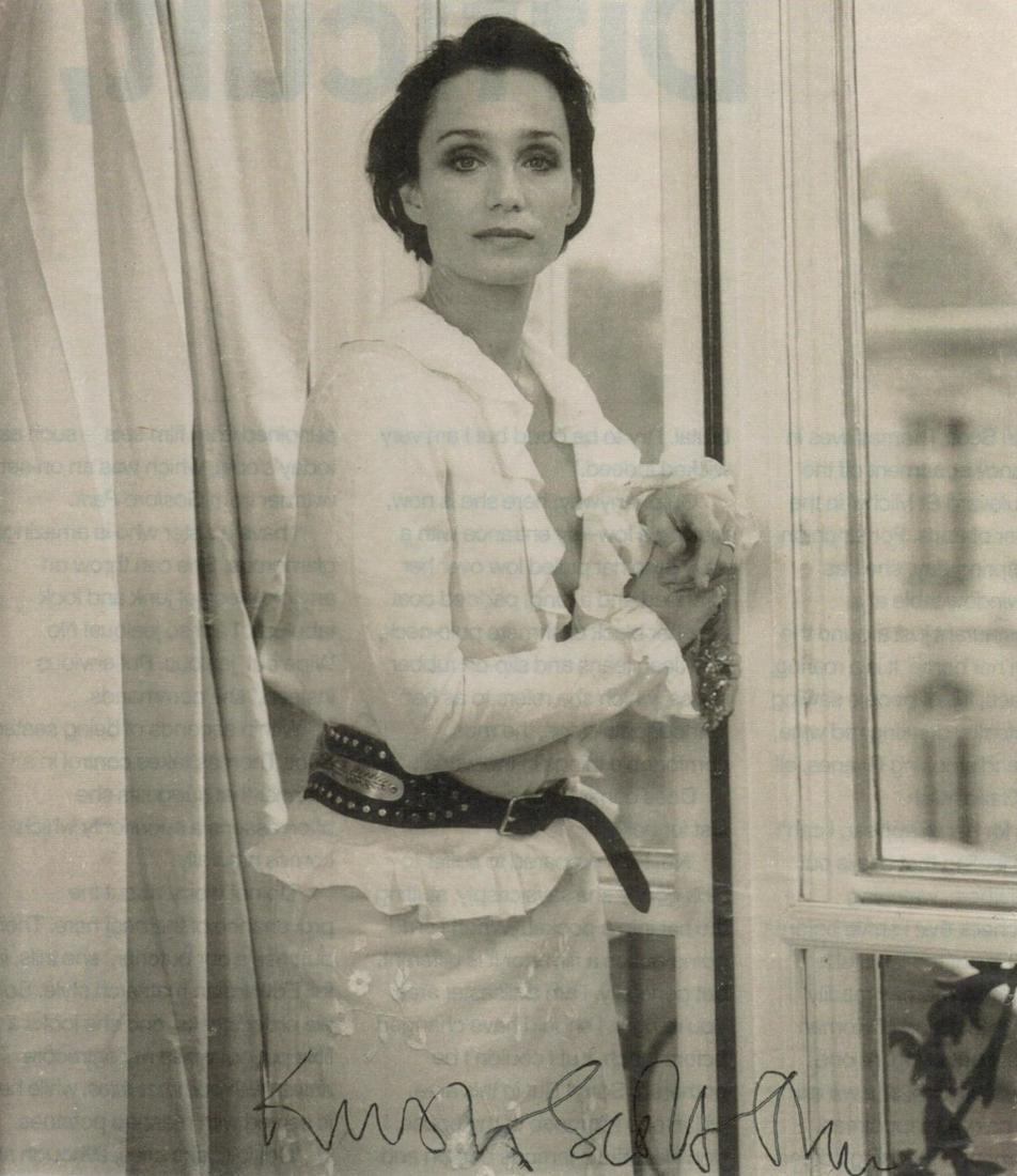 Kirsten Scott signed 6x5 photo card. Scott Thomas DBE is a British actress who also holds French (1 of 1)