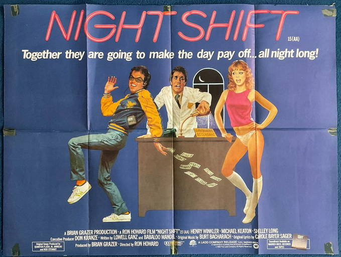 Night Shift Henry Winkler 1982 Movie Poster 24"x36" Borderless  Glossy 8265