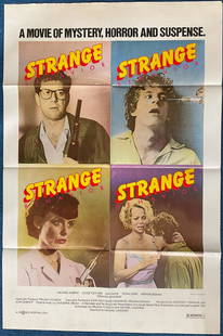 Strange Behaviour, Original Cinema Movie Poster starring Michael Murphy, Louise Fletcher, Dan: Strange Behaviour, Original Cinema Movie Poster starring Michael Murphy, Louise Fletcher, Dan Shor, Fiona Lewis, Arthur Dignam, good condition. Good condition. All autographs come with a Certificate o