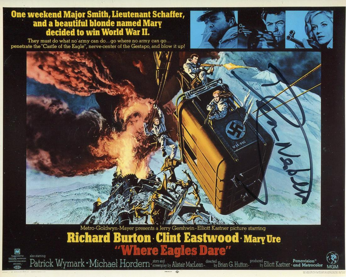 Where Eagles Dare. 8x10 photo from the British war movie Where Eagles Dare signed by actor Derren (1 of 1)