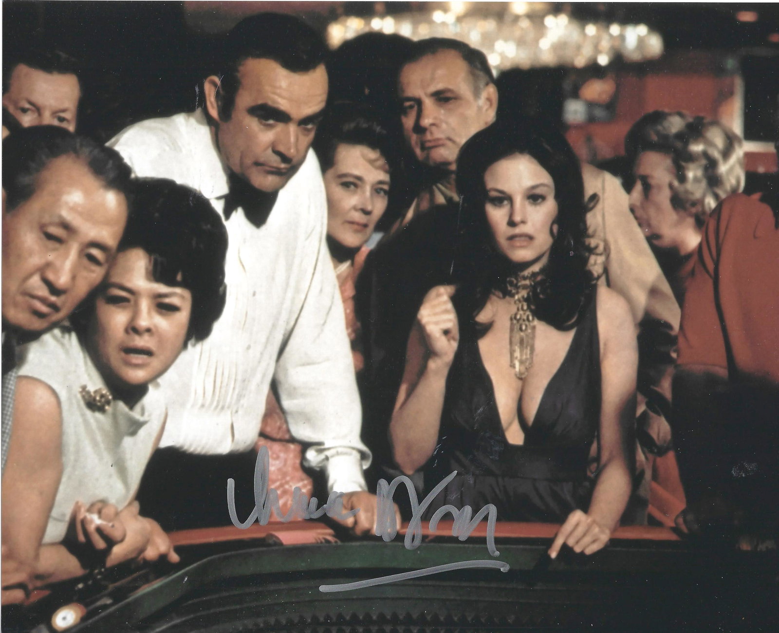 Lana Wood signed 10x8 colour photo pictured as Plenty O'Toole in the James Bond film Diamonds are: Lana Wood signed 10x8 colour photo pictured as Plenty O'Toole in the James Bond film Diamonds are Forever. Good condition Est.
