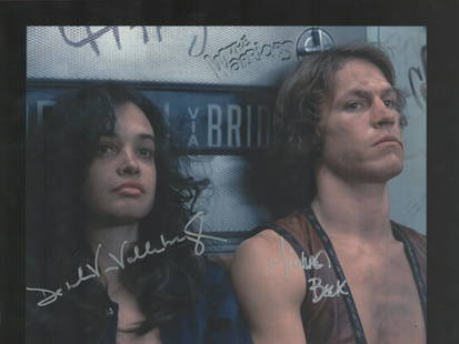 Michael Beck and Deborah Van Valkenburgh signed 10x8 colour photo. Good condition. All autographs: Michael Beck and Deborah Van Valkenburgh signed 10x8 colour photo. Good condition. All autographs come with a Certificate of Authenticity. We combine postage on multiple winning lots and can ship