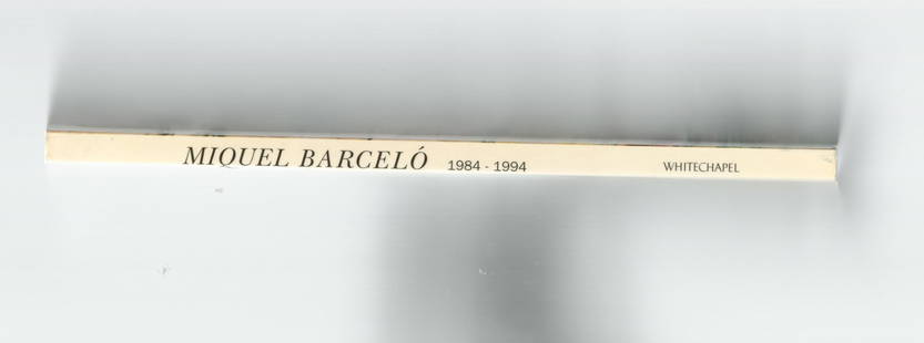 Art, Miquel Barcelo 1984 1994 Whitechapel Art Gallery Softback Book 1994 Printed by T G Ripoll.: Art, Miquel Barcelo 1984 1994 Whitechapel Art Gallery Softback Book 1994 Printed by T G Ripoll. Extra Large Square 4to in colour printed stiff glossy card covers, 98pp on thick art paper, colour plate