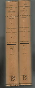Benjamin Robert Haydon. The Autobiography and Memoirs of Benjamin Robert Haydon (1786 -1846). A: Benjamin Robert Haydon. The Autobiography and Memoirs of Benjamin Robert Haydon (1786 -1846). A new edition with an intro by Aldus Huxley. Published in 2 volumes by Peter Davies, London, 1926. Both vo