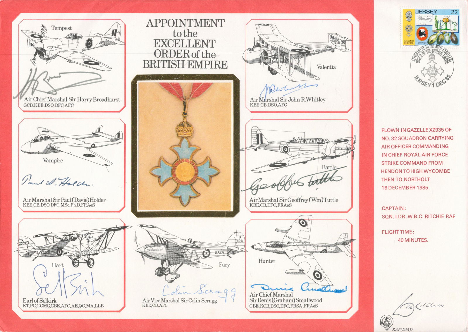 Appointment to the Excellent order of the British empire multi signed DM Medal. Signed by Sir John R (1 of 1)