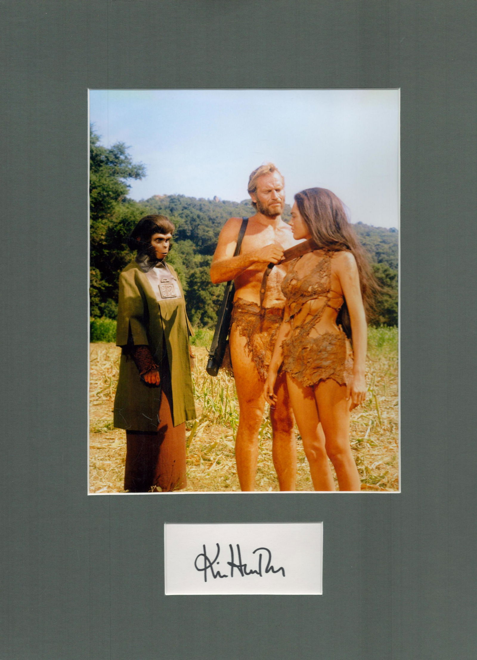 Kim Hunter matted signature piece from The Planet of The Apes. This piece features a signed white (1 of 1)