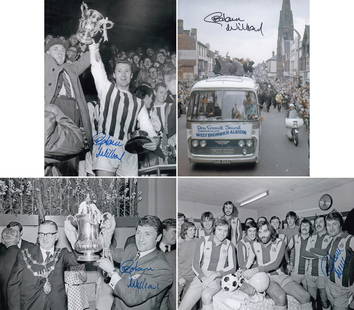 Autographed Graham Williams 8 X 6 Photos X 4 - A Superb Lot Of Photos Depicting The Former West: Autographed Graham Williams 8 X 6 Photos X 4 - A Superb Lot Of Photos Depicting The Former West Bromwich Albion Captain, All Signed In Blue / Black Marker. Good condition. All autographs come with a C