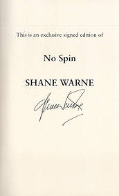 Cricket Icon Shane Warne Signed Shane Warne My Autobiography 1st Ed Hardback Book. Signed on title (1 of 3)