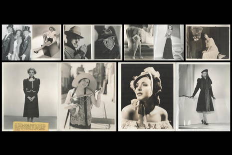 TV/Film collection 10 unsigned original vintage black and white photos includes some fantastic: TV/Film collection 10 unsigned original vintage black and white photos includes some fantastic images such as Ann Preston, Peggy Hyland, Louise Campbell, Joan Perry, Clifton Webb, Lilly Holman and Mar
