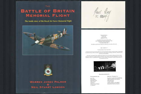 RAF Sqn Ldr Paul Day (Officer Commanding Battle of Britain Memorial Flight) Signed the Battle of: RAF Sqn Ldr Paul Day (Officer Commanding Battle of Britain Memorial Flight) Signed the Battle of Britain Memorial Flight Hardback Book by Warren James Palmer and Neil Stuart Lawson. 160 pages. First E