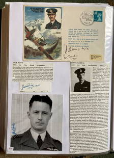 WW2 BOB fighter pilots Jack Davis 54 sqn signature and Lord Dowding cover signed John Fleming 605: WW2 BOB fighter pilots Jack Davis 54 sqn signature and Lord Dowding cover signed John Fleming 605 sqn fixed with biographies to A4 page. WW2 RAF Battle of Britain pilot. All autographs come with a Cer