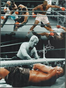 Boxing James Buster Douglas signed 16x12 colour montage photo pictured during his shock victory over: Boxing James Buster Douglas signed 16x12 colour montage photo pictured during his shock victory over Mike Tyson in 1990 All autographs come with a Certificate of Authenticity. We combine postage on