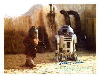 Kenny Baker signed Star Wars R2 D2 10x8 colour photo.