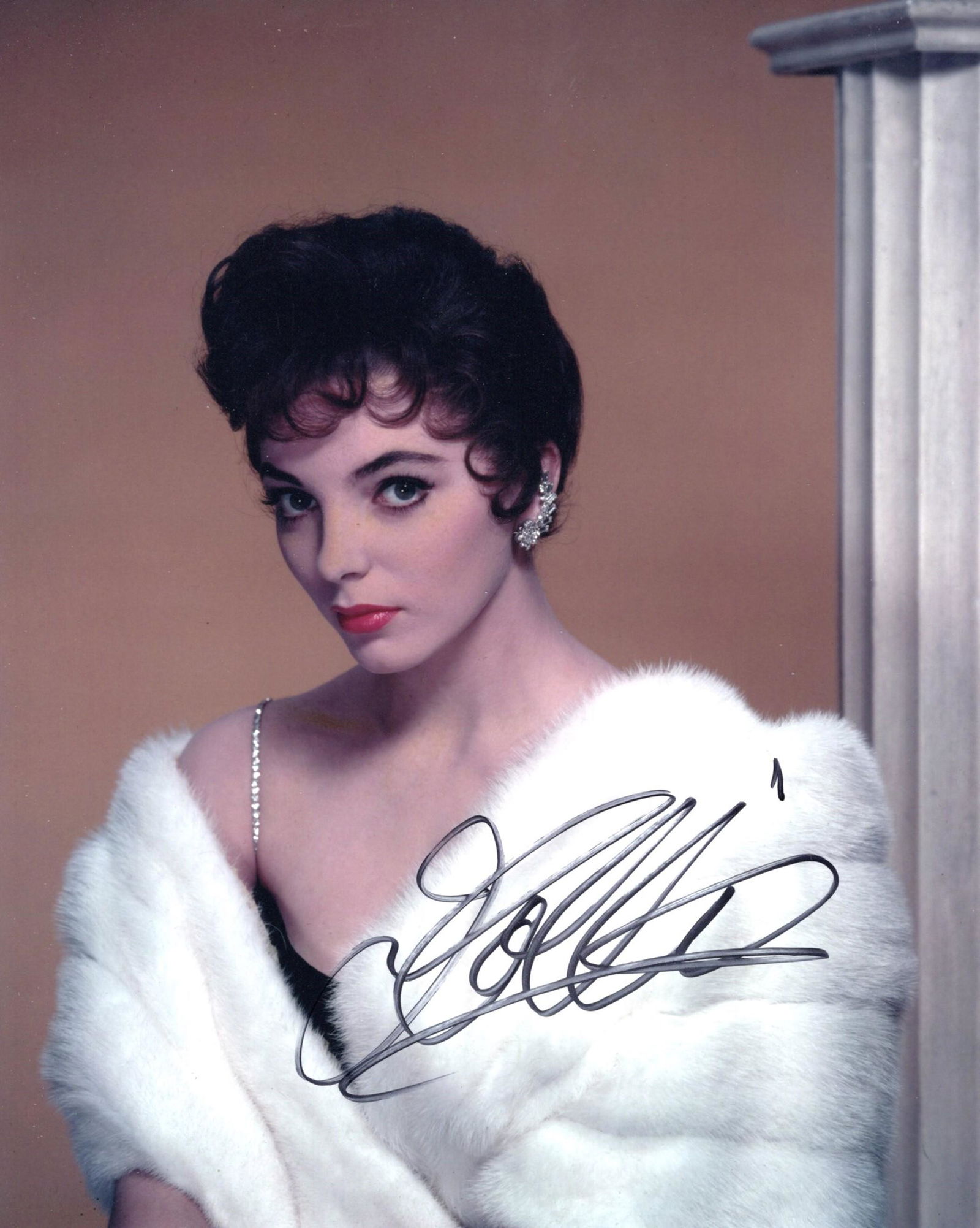 Joan Collins, legendary TV and movie actress signed 8x10 sexy portrait photo. Good condition Est. (1 of 1)