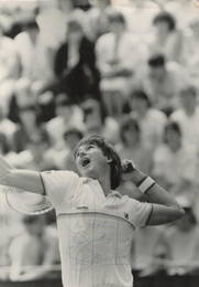 Jimmy Connors signed 12x8 inches black and white photo. James Scott Connors (born September 2, 1952)