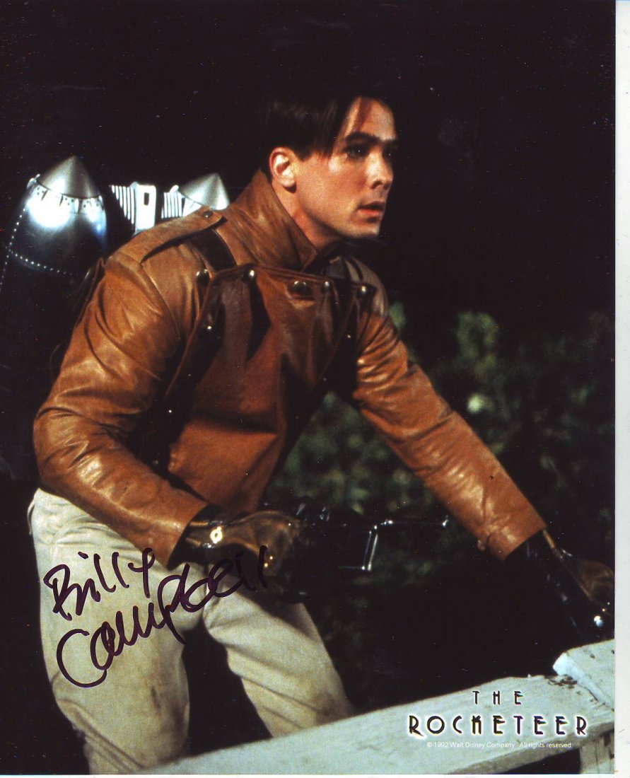 Billy Campbell autographed first day cover: LOT490 - Billy Campbell from Rocketeer signed 10 x 8 colour photo. Good Condition