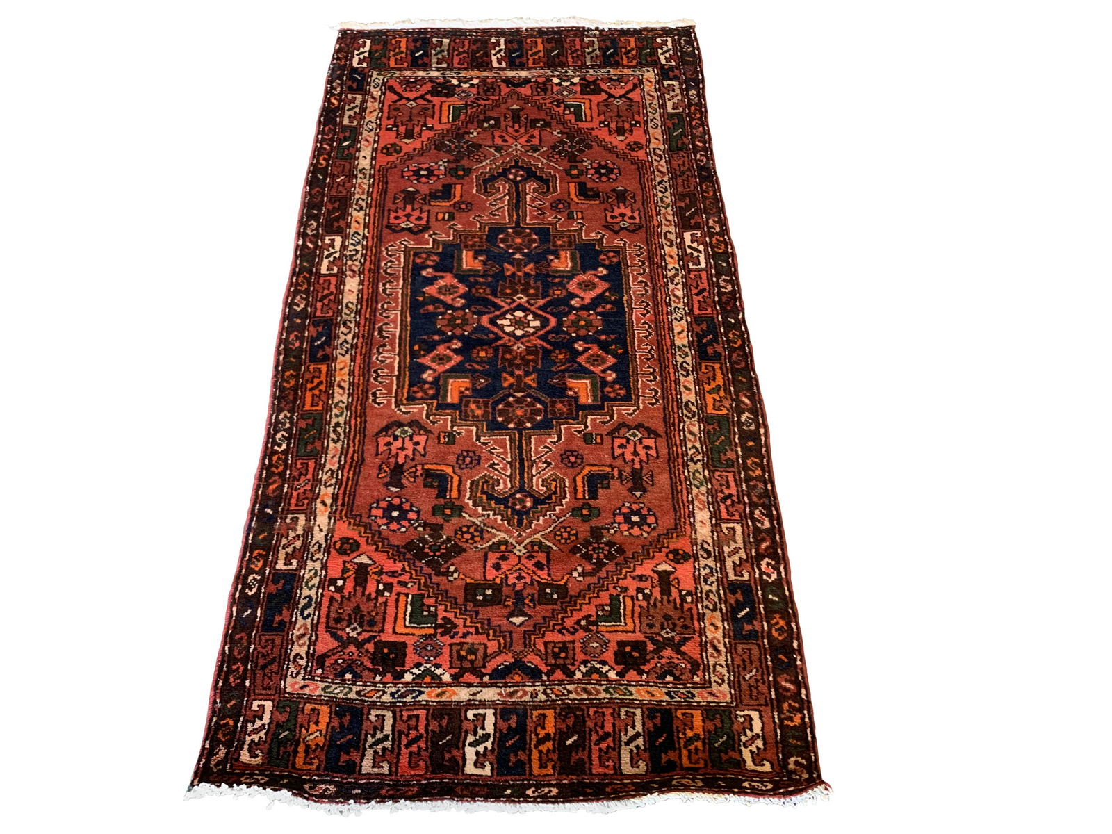 Vintage 3X7 Persian Malayer Hand-Knotted Wool Area Rug (1 of 6)