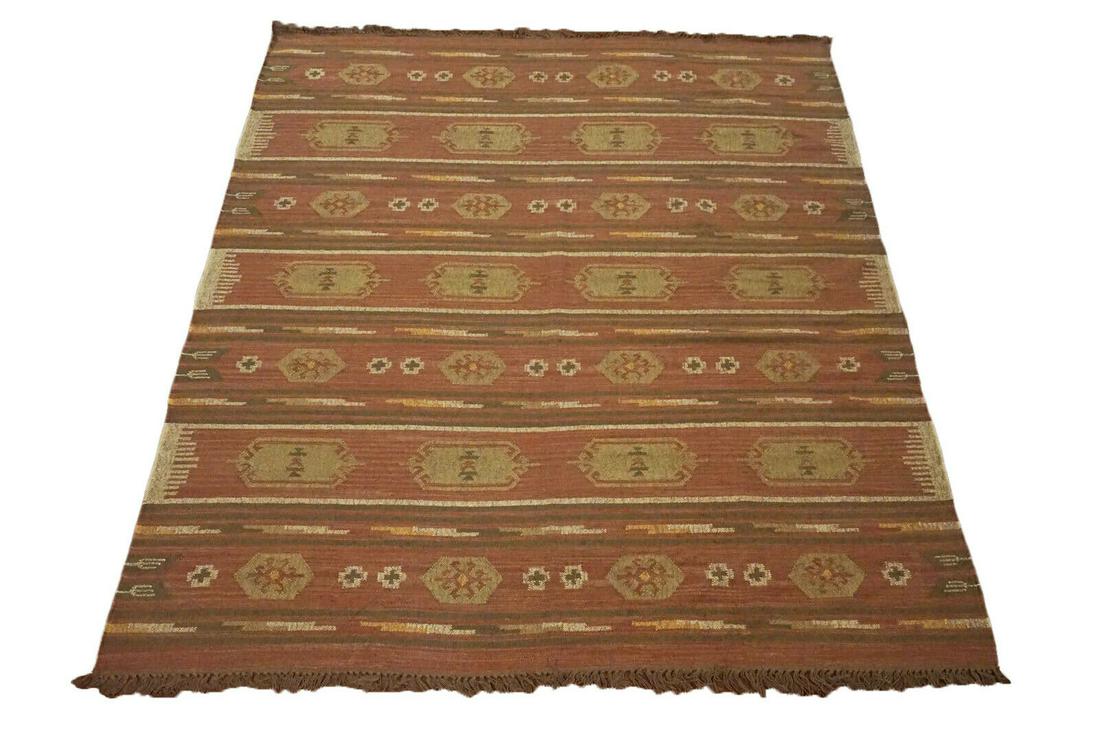 9X12 Hand-Knotted Jute Kilim Area Rug Hand-Woven & (1 of 5)
