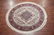 Ivory 7X7 Fine Round Area Rug Hand-Knotted Wool Carpet