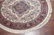 Ivory 7X7 Fine Round Area Rug Hand-Knotted Wool Carpet - 4