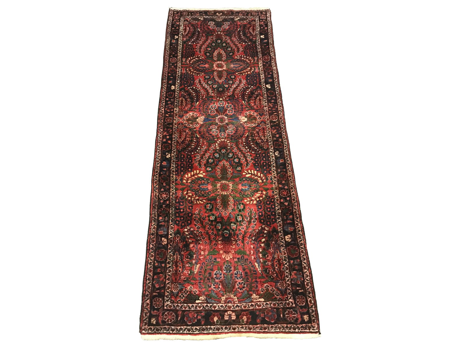 3X9 Antique Persian Lilihan Runner Rug, circa 1930 (1 of 5)