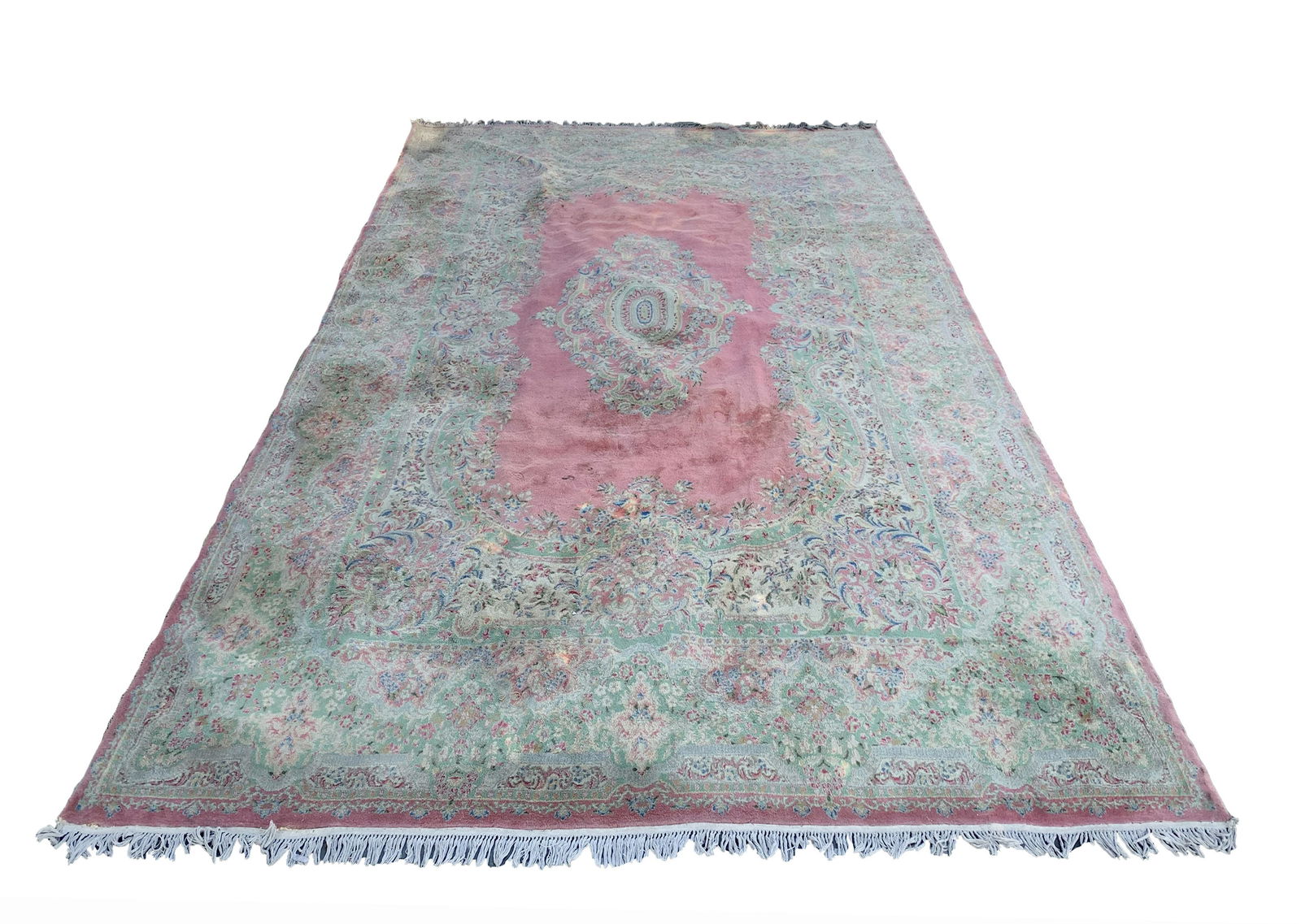 12X19 Vintage Persian Kerman Estate Rug (1 of 10)