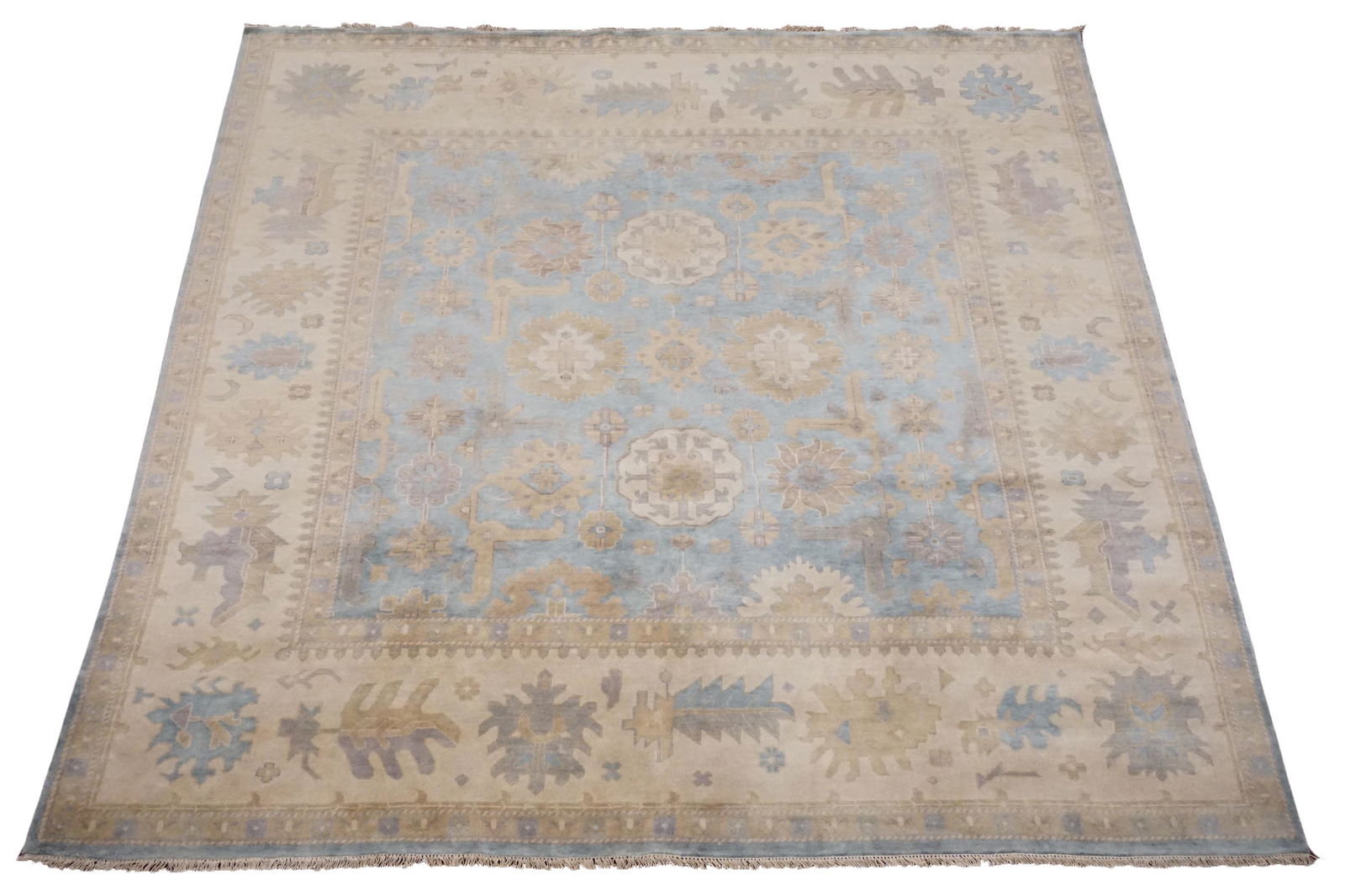 11X11 Square Oushak Hand Knotted & Veg Dye Rug (1 of 7)