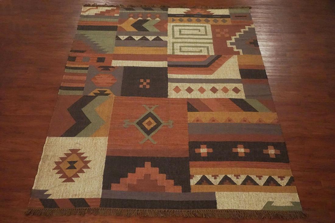 10X12 Patchwork Kilim Rug Hand-Woven & Veg Dyed (1 of 6)