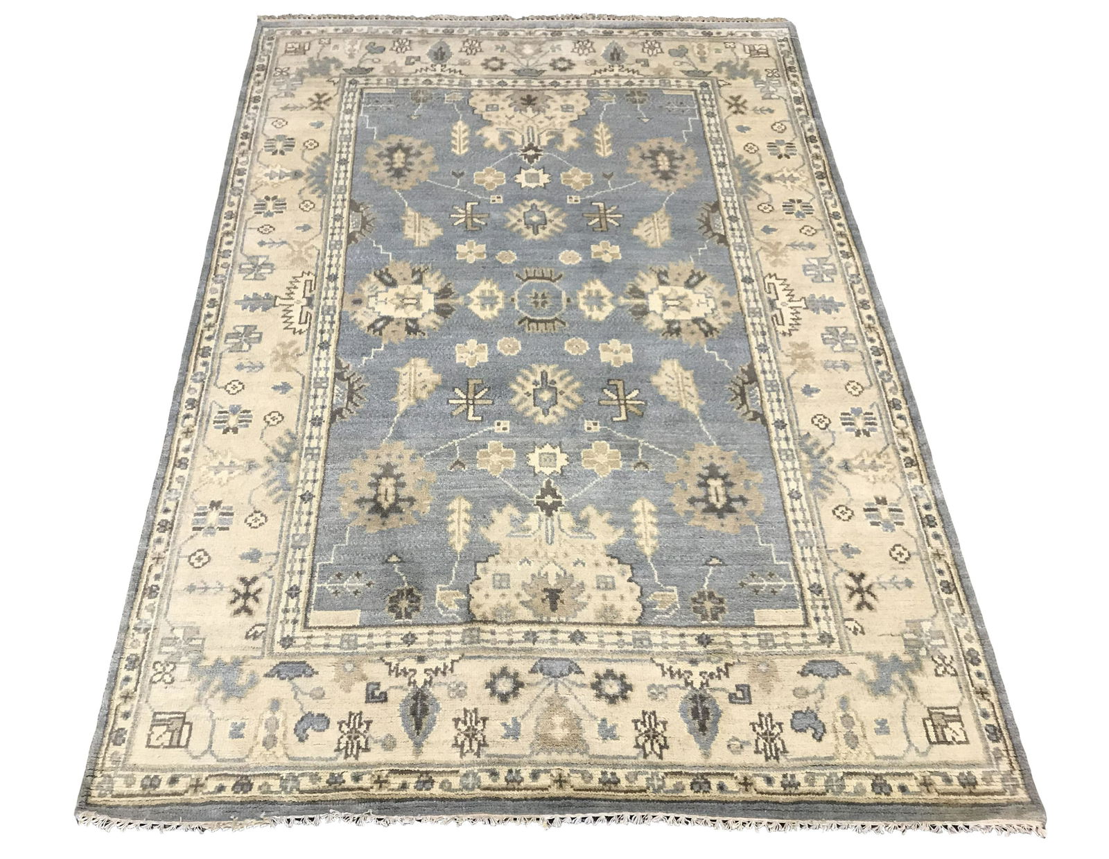 6X9 Oushak Hand-Knotted Wool Rug Oriental Carpet (1 of 5)