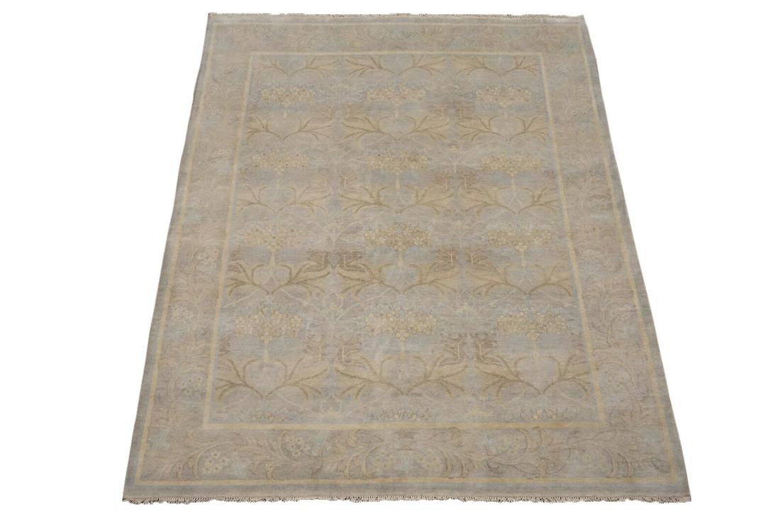 Gray 8X10 William Morris Art & Craft Hand-Knotted Rug (1 of 6)